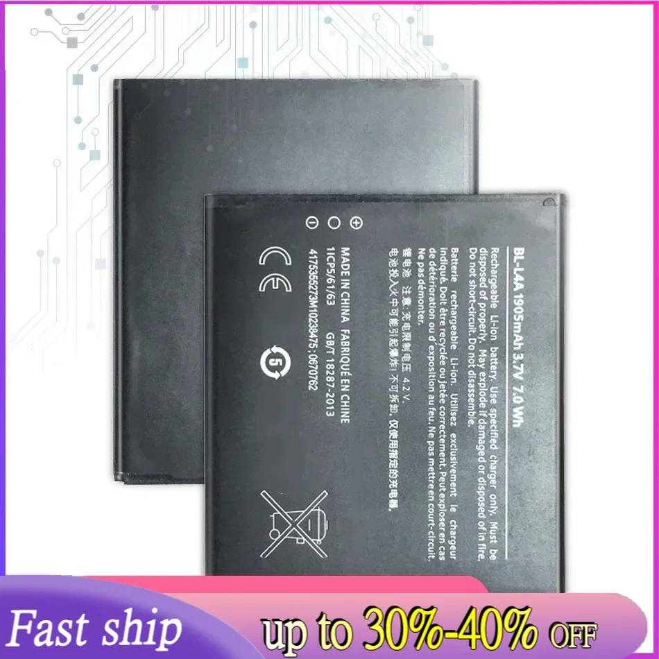 BL-L4A BV-L4A Replacement Battery 2200Mah For Nokia 535 Lumia 830 RM984 RM-1090 RM-1089 BLL4A BL L4A +Tracking Number