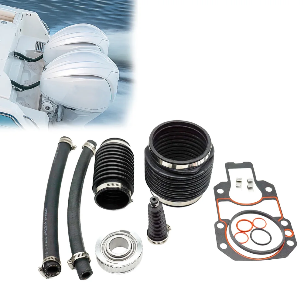 

For MerCruiser For Alpha One Gen 1 Transom Bellows Kit with Exhaust Shift Bellows U Joint and Water Intake Hose Replacement