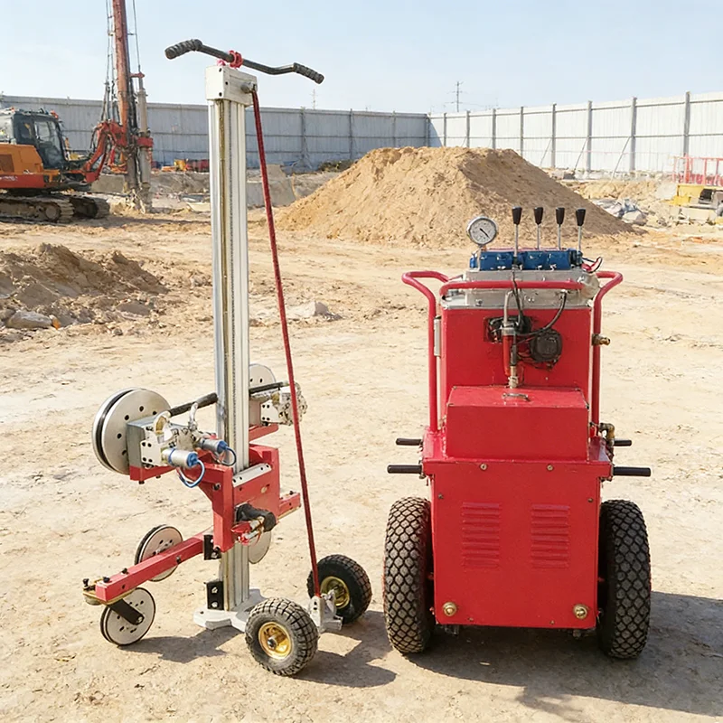 Hydraulic Diamond Wire Saw Concrete Cutter for Bridge Deck and Parapet Demolition with 360 Degree Rotating Cutting Head