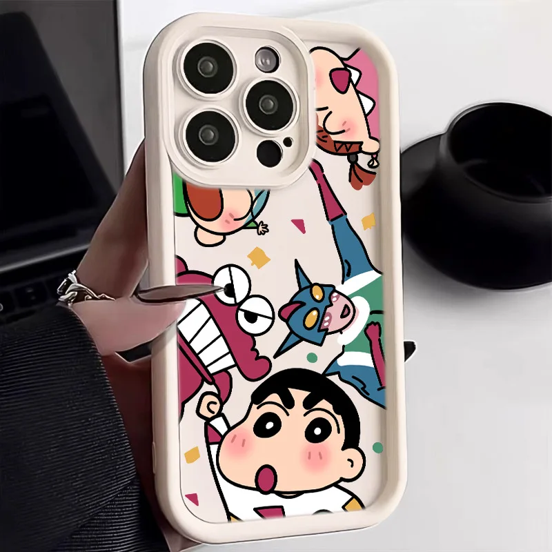 Crayon Shin-chan Anti-drop Cartoon Cartoon Cute Applicable IPhone 15 Phone Case Iphone13promax12 11 7 8 X Silicone Case