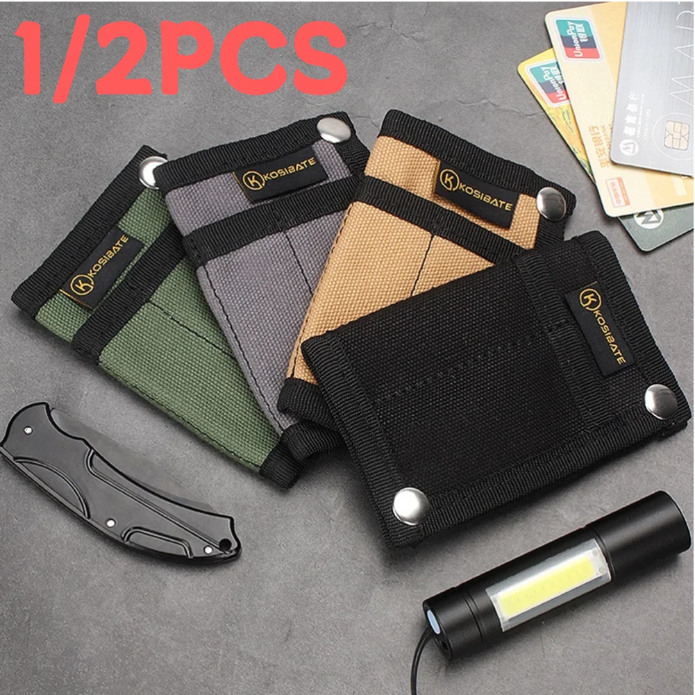 Pocket EDC Wallet Multifunctional EDC Tool Storage Bag Lightweight Tactical Molle Storage Bag for Outdoor Camping Hiking Hunting