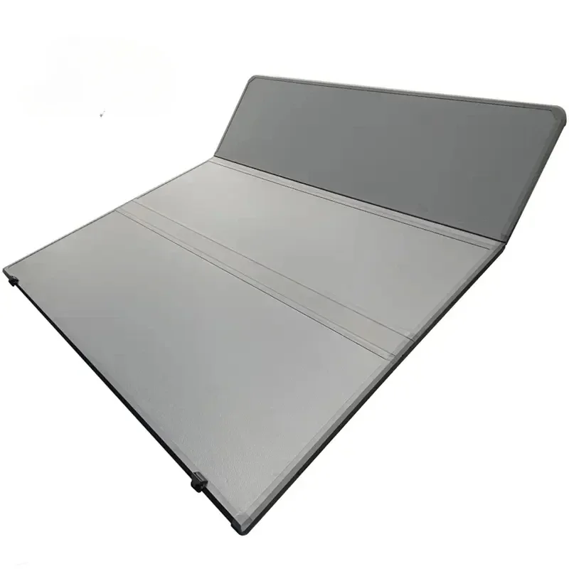 Factory High Quality Hard Tri Fold Aluminum 4x4 Pickup Truck Bed Cover Tonneau Cover For Toyota Hilux Revo Vigo Tacoma Tundra Ho