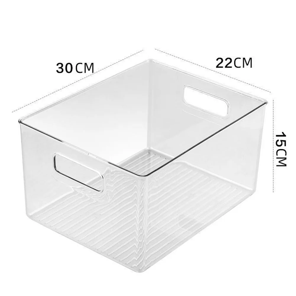 Convenient Stackable Storage Box, Clear Plastic Organizer with Handle, Perfect for Storing and Sorting Your Baby\\\'s Essentials