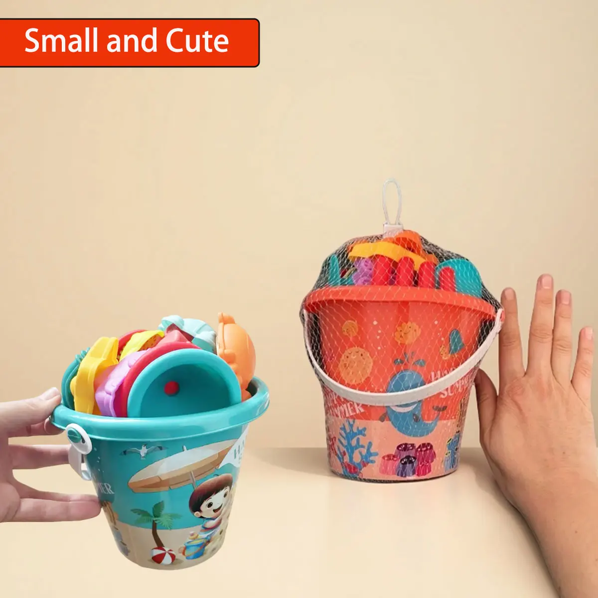 14/16 個子供ビーチおもちゃ夏の屋外ゲーム砂遊び水バケツシャベル子供ツールギフトアクセサリー色ランダム