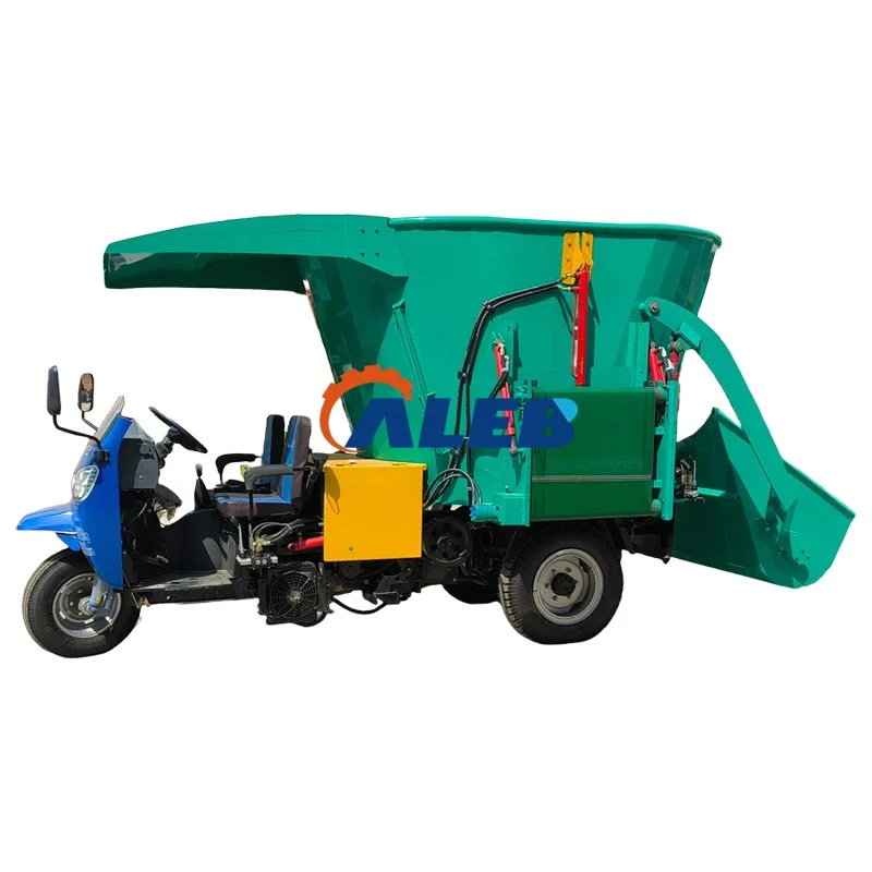 TMR feed spreader mixing machine feed mixing silage crushing machine