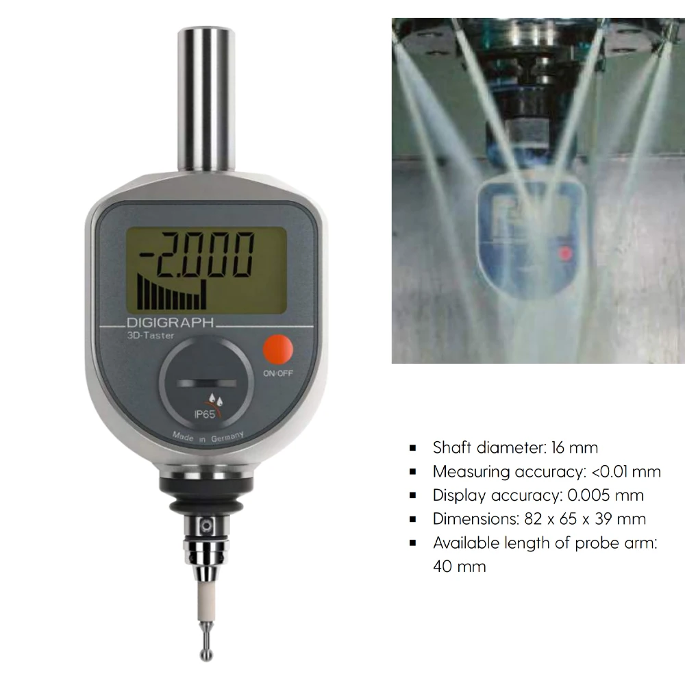 Hot Sale German Mahr Digital 3D Edge Finder LCD Display Measuring Needle Taster106000 Centrimeter