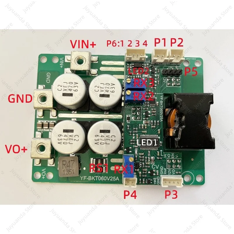 DC Automatic Step-up and Buck Module, Adjustable Constant Current Constant Voltage 25A/9-56V Constant Power Module, RV Charger