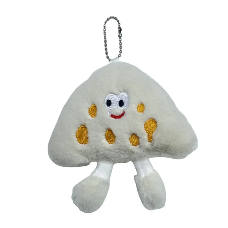 2024 New Style Gag Cartoon Cheese Soft Plush Fulling Toys Hobbies Exquisite Kawaii Backpack Decoration Keychain Birthday Gifts