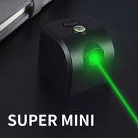 Mini Laser Level Meter Green/Red Light Laser Beam Cross Horizontal Line Vertical Line USB Charging Calibrator Measurement Tool