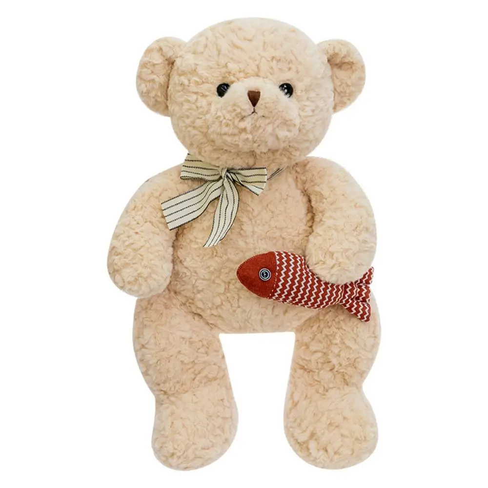 

Creative Dressing Bear Hug Fish Bear Kong-Fu Soft Bear Stuffed Ins Fluffy Stuffed Soft Bear Decorate Present