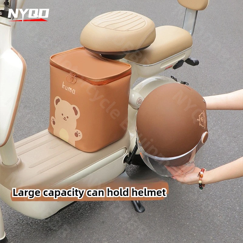 

Suitable for Electric Scooter Seat Front Compartment Large Capacity Helmet Storage Bag Storage Bag Storage Bag