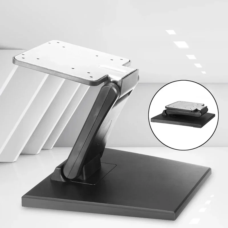 Folding Metal VESA Monitor Bracket - 14-24 Inch Desktop Screen Mount Stand for PC Monitor Small TV Home Office Display Support
