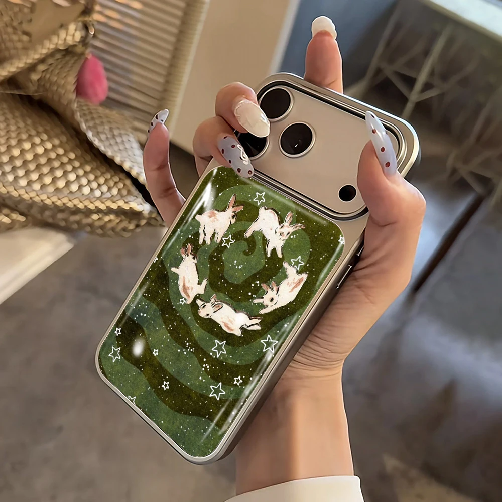 Grüner Wald Kätzchen Gummihülle für iPhone 15 17 13 Pro Max Phone 11 12 ProMax 14 15 16 Plus Hüllen Stoßfeste Luxus-Schutzhülle – Detail 1