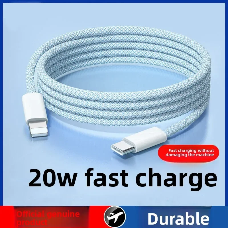 100W Fast Charging for iPhone 15/iPad/MacBook | USB 3.1 Gen 2, Durable Nylon-Braided-MFi-Certified Braided USB-C to C PD Cable