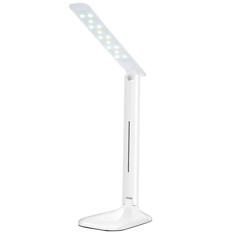 Lámpara LED plegable moderna para escritorio, luz de protección ocular para estudiantes, lámpara de mesita de noche para dormitorio, alimentación USB, accesorio de luz de mesa de amplio voltaje