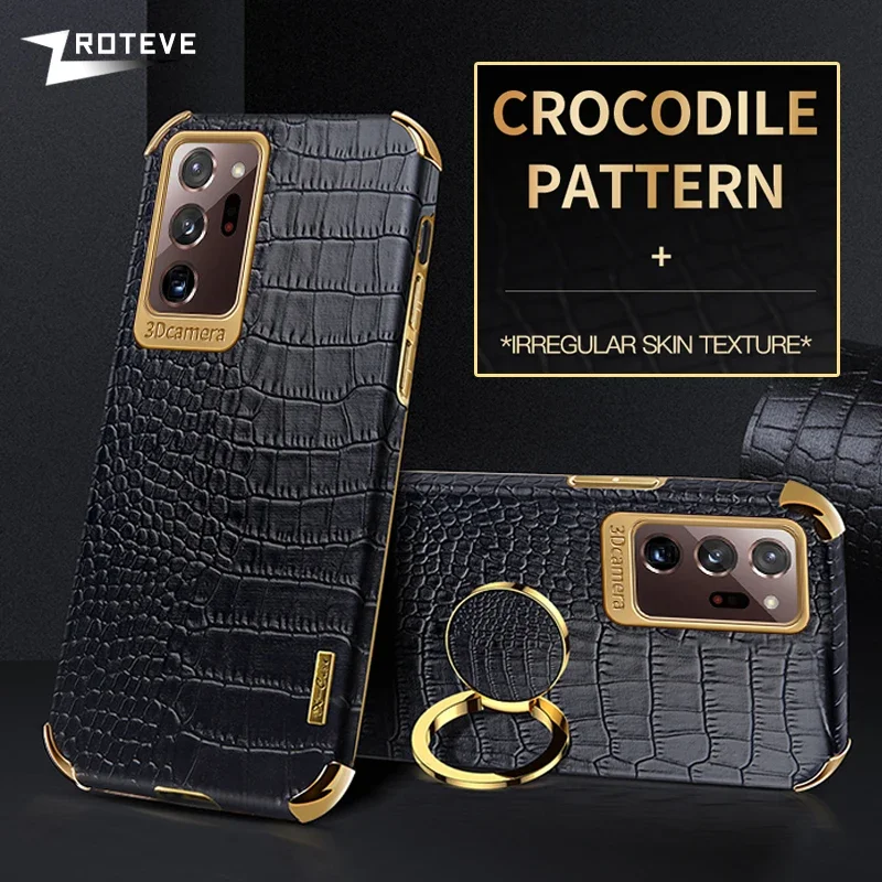 Note20 Ultra Case Zroteve Crocodile Pattern Leather Cover For Samsung Galaxy Note 20 10 Note10 Lite S23 S22 S21 S20 Plus + Cases 