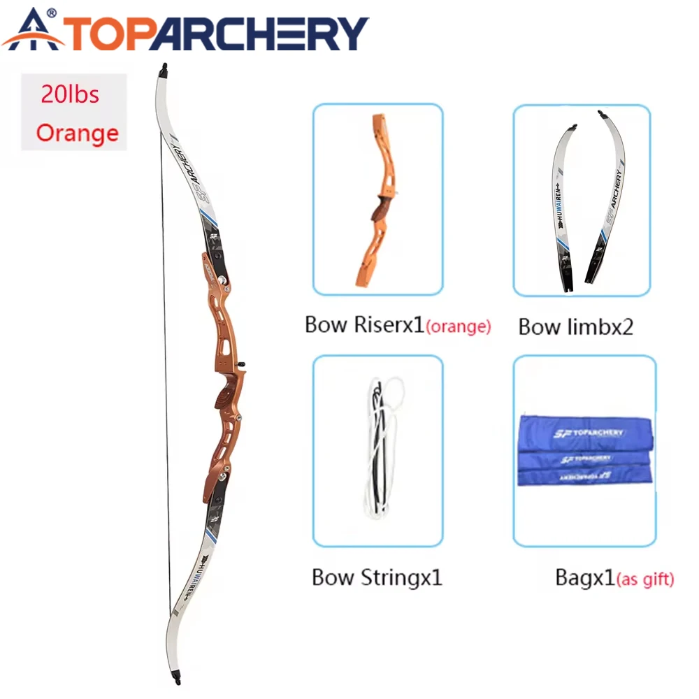 

ILF Take Down Recurve Bow Set for Outdoor Shooting Sport Hunting, Adult Competitive Bow Set, 68 ", 18-38Ibs