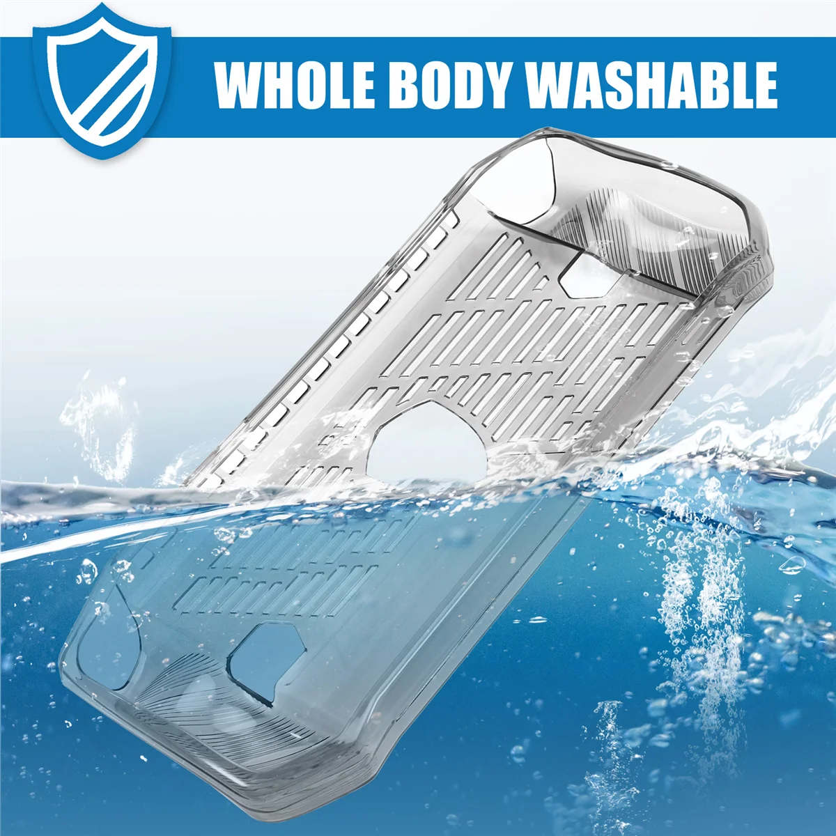 AT-Soft TPU Protective Case Protective Anti-Drop Cover for MSI Claw Game Machine Game Accessories Transparent