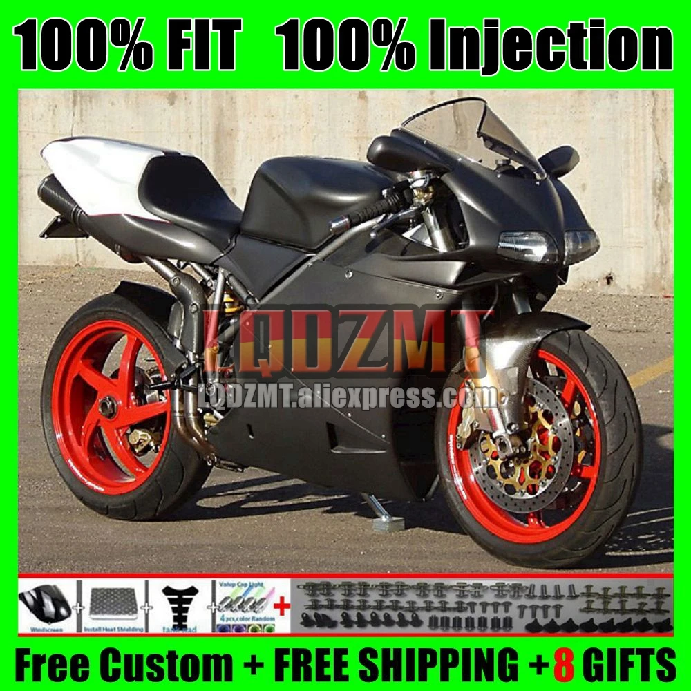 Injection For DUCATI 748 853 916 996 998 S R 94 95 96 97 98 99 00 01 02 126No.38 916S 996S 998S 1994 2002 Fairings Matte Black