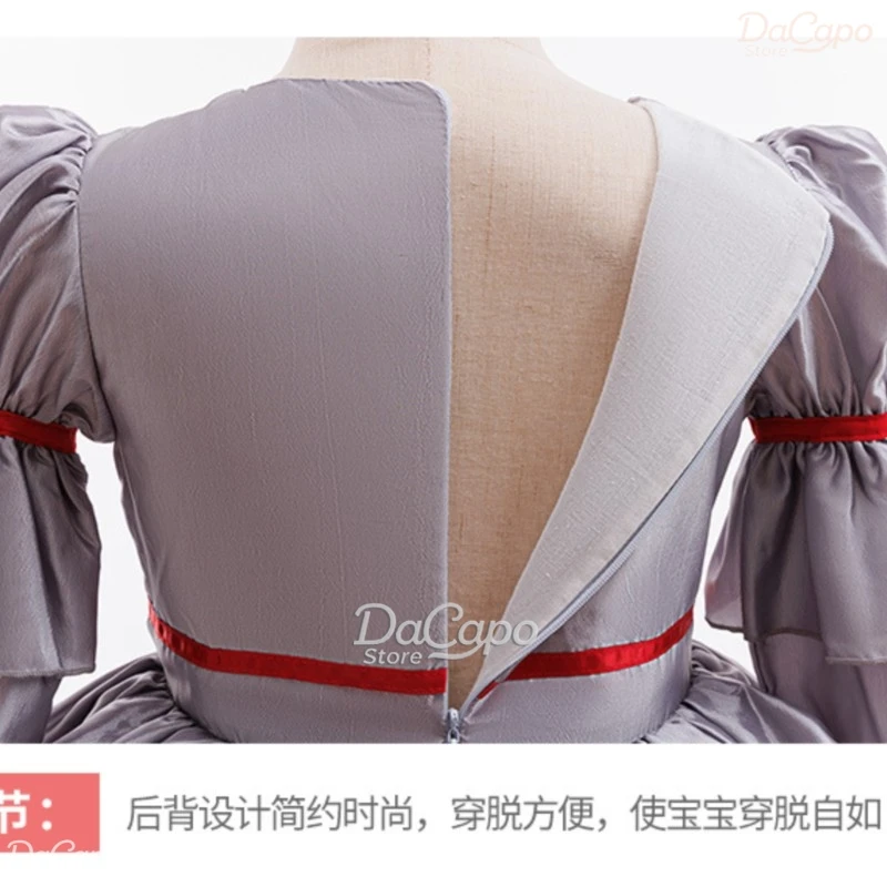 ITT Pennyywise تأثيري هالوين فيلم المهرج تأثيري فستان زي Genderswap الرعب فستان مخيف حتى كرنفال حفلة الاطفال الزي #6