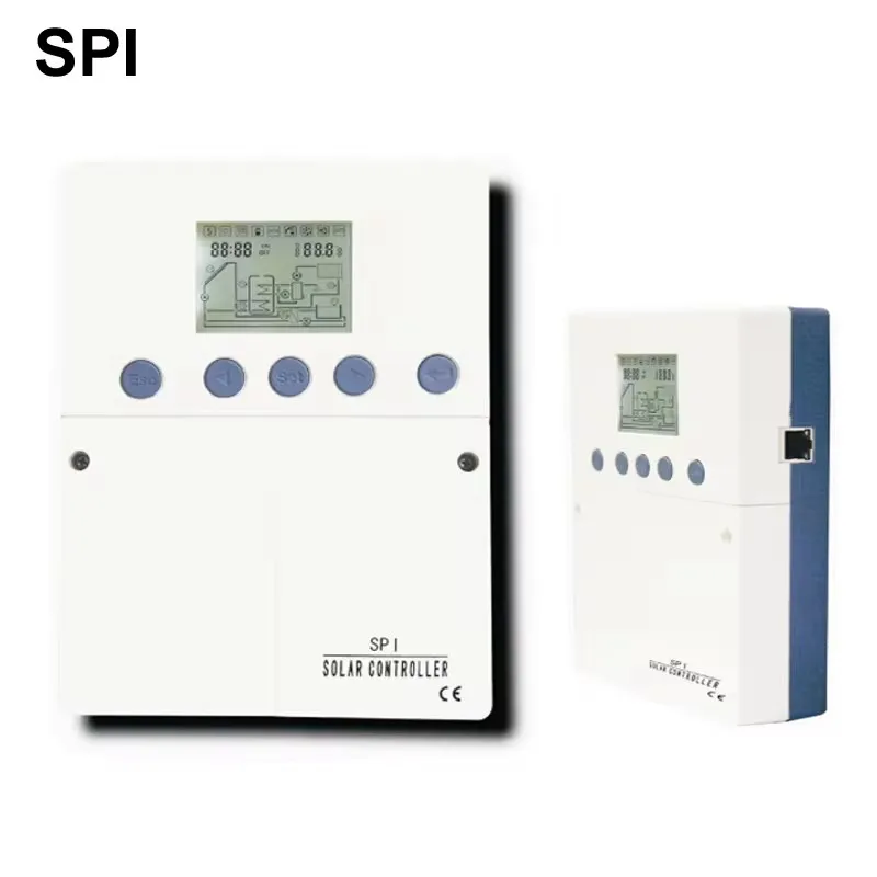 Intelligent Solar Controller for Solar Water Heating System , 6 Operating Systems , LCD Display, 4 Sensors Input , 4 outputs