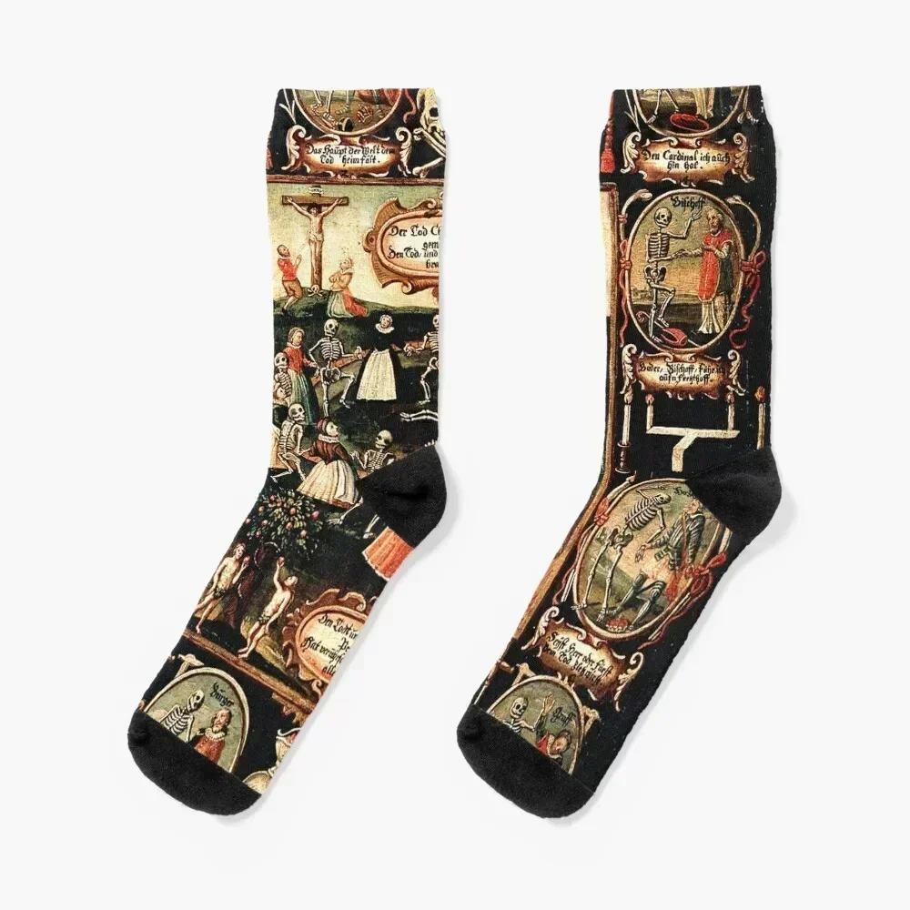 

Hans Holbein - The dance of death Socks anime kawaii snow happy Socks Male Women's
