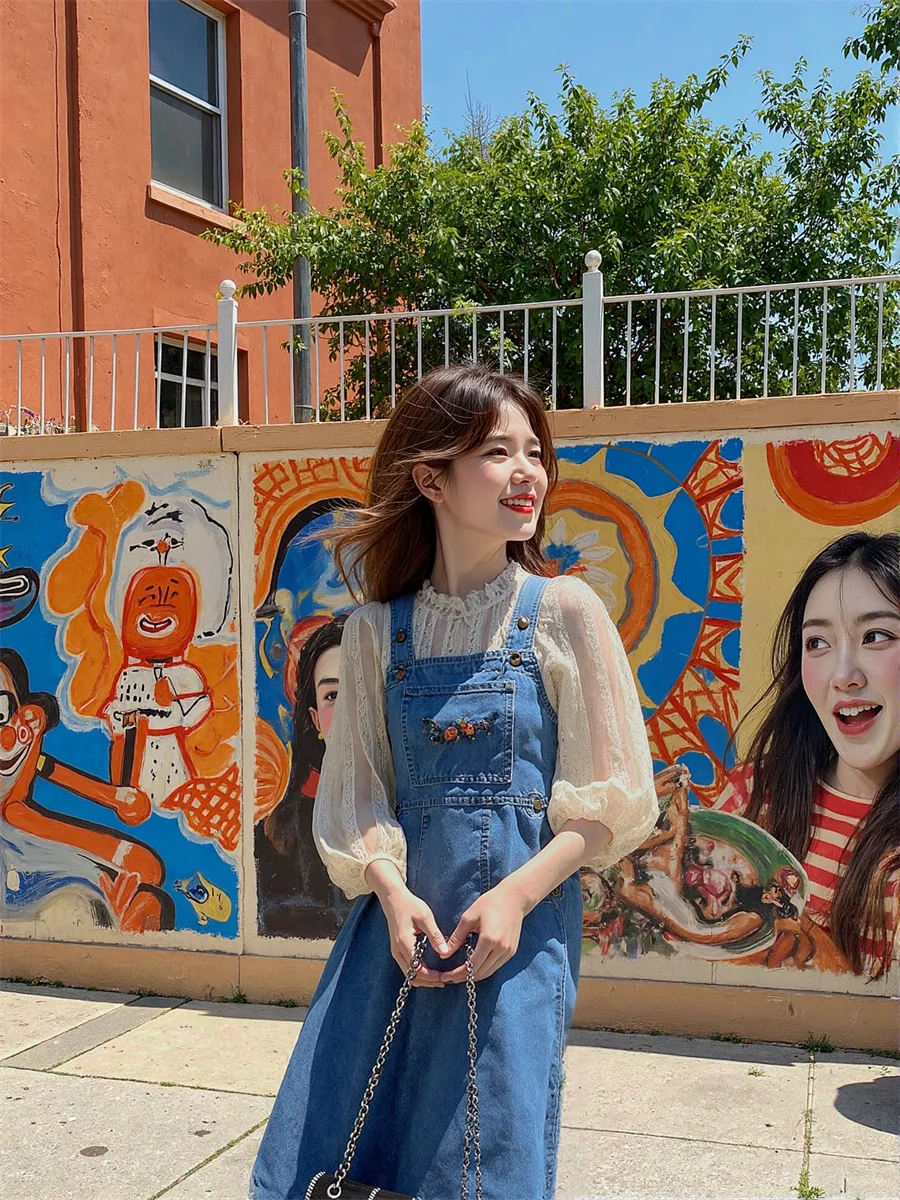 レディース ブルー ドレス 女性 オフショルダー ストレート コテージコア フェアリーコア 美学 文学的 ボヘミアン ヴィンテージ