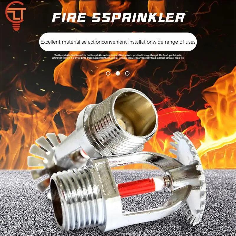 Metal 68 Degrees Pendent for Fire Extinguishing System Protection Sprinkler Head Pendent Sprinklers Side Hidden Fire Sprinkler