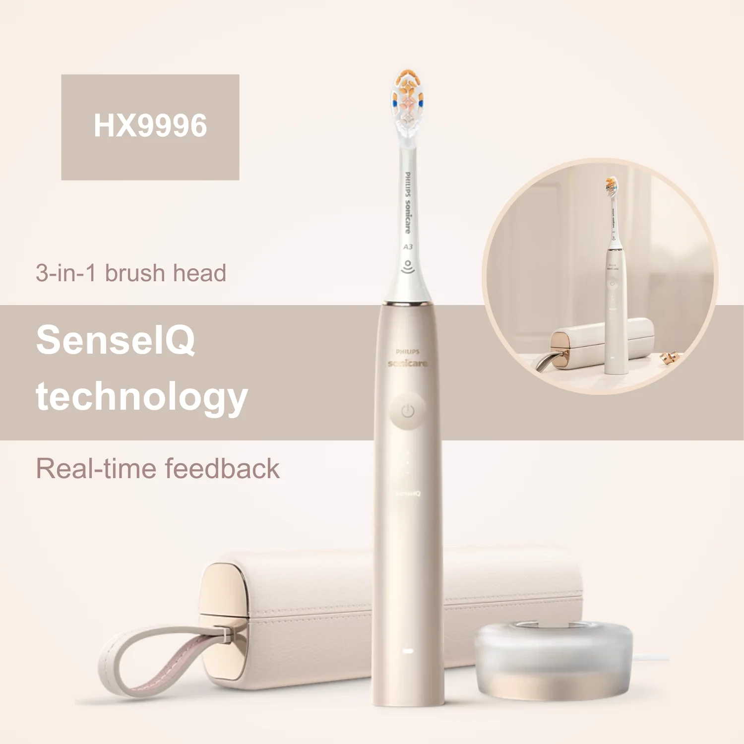 Philips Sonicare 9900 Prestige HX9996, SenseIQ