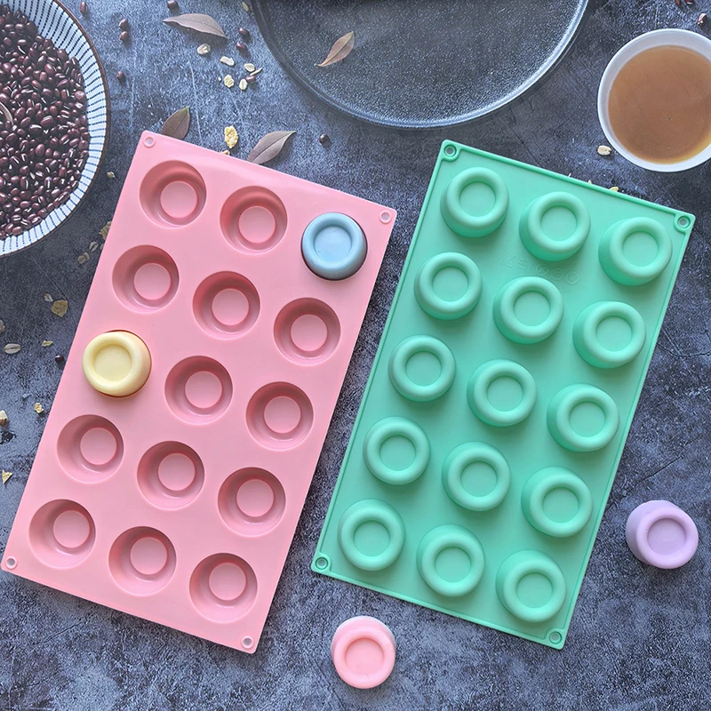 15 Continuous Chocolate Silicone Mold DIY Baking Biscuit Cake Decoration Mold Ice Grid Pudding Mold Kitchen DIY Snack Baking