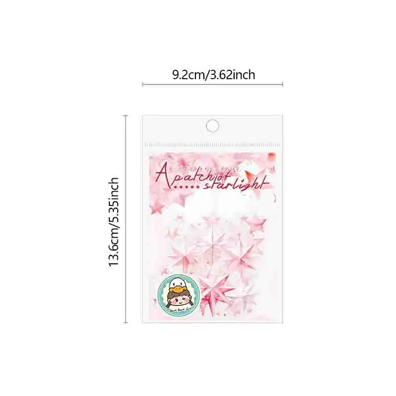 1 упаковка наклеек на тематику звезды, подходящих для украшения дневников, чехлов для телефонов и альбомов.