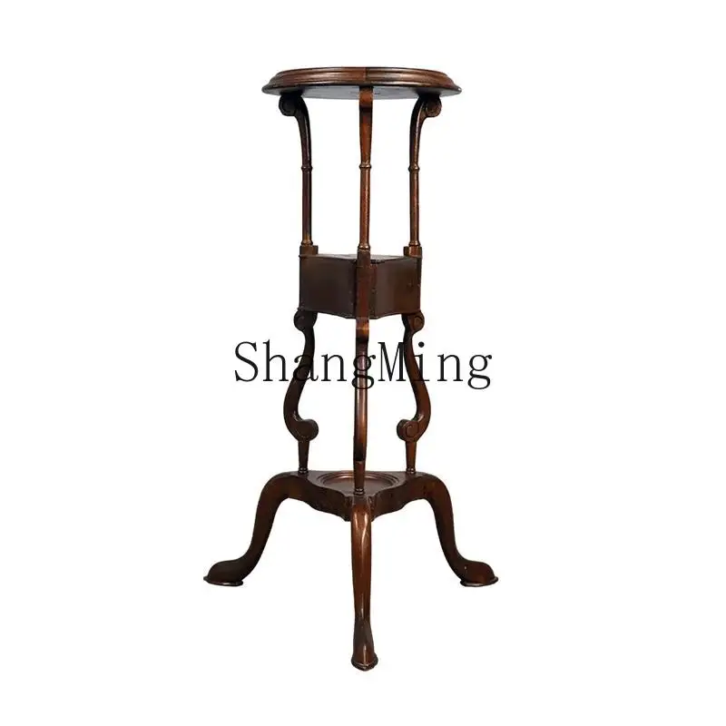 CL stand creative tripod retro nostalgic flower table small home display stand balcony flower pot stand