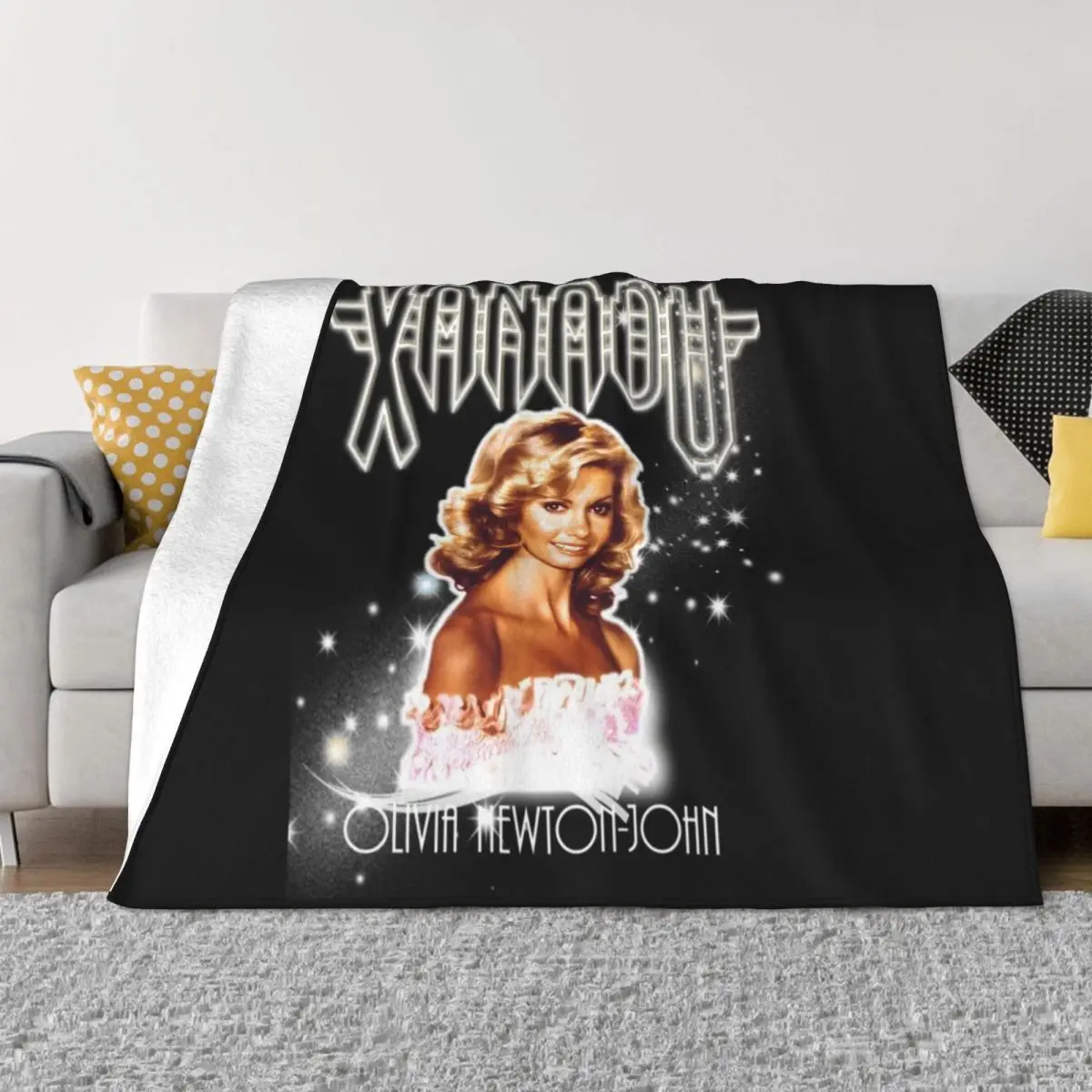 Olivia Newton-John - Xanadu - Million Lights Dancing Classic Throw Blanket Luxury Bed covers Blankets