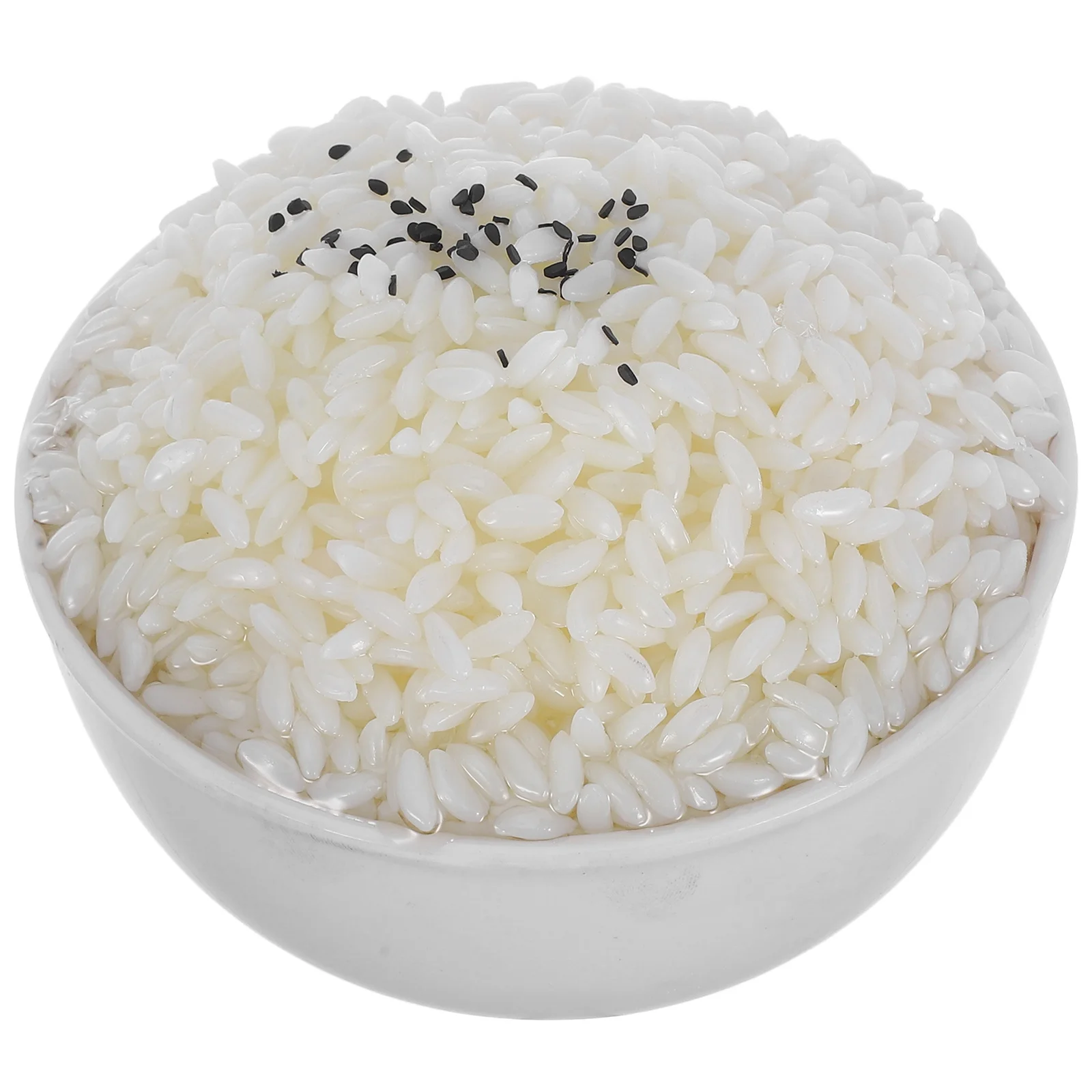 Realistic Food Prop Artificial Cooked Rice Home Decor Photography Props Display Plastic Steamed Rice Decoration