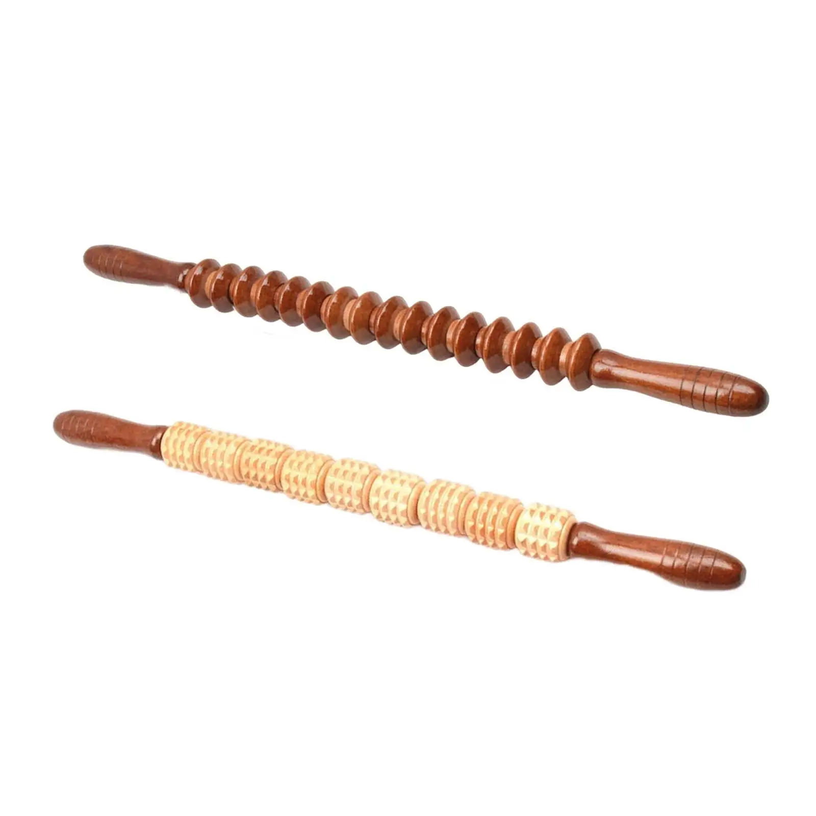 

Handheld Manual Wooden Massage Roller Sticks for Abdomen Belly Relaxing