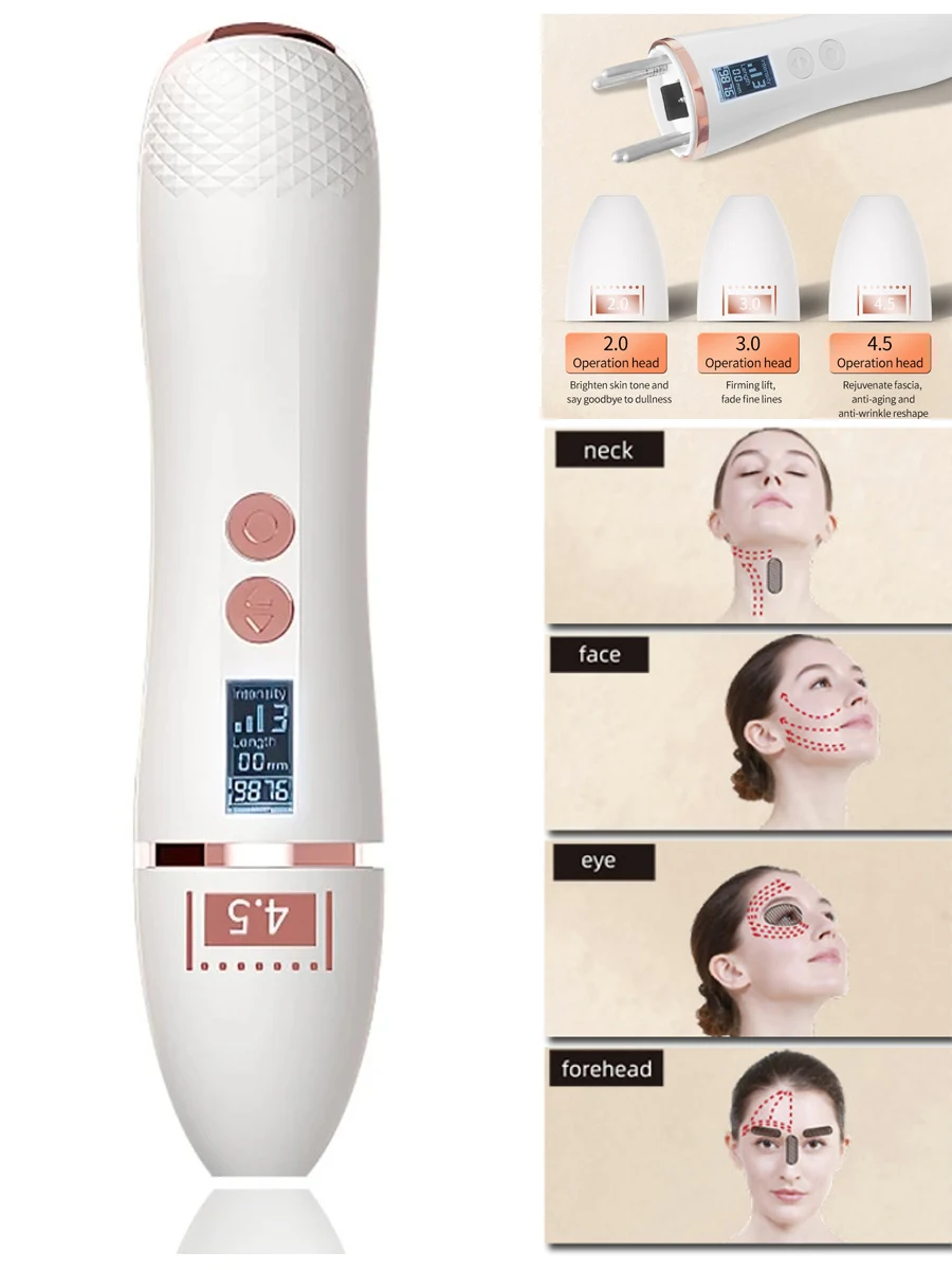 Neues 7D Mini Hifu Ultraschall-Gesichtslifting-Massagegerät Anti-Aging Hautstraffung Faltenentfernung Augenpflege Schönheitsgerät für das Home-SPA