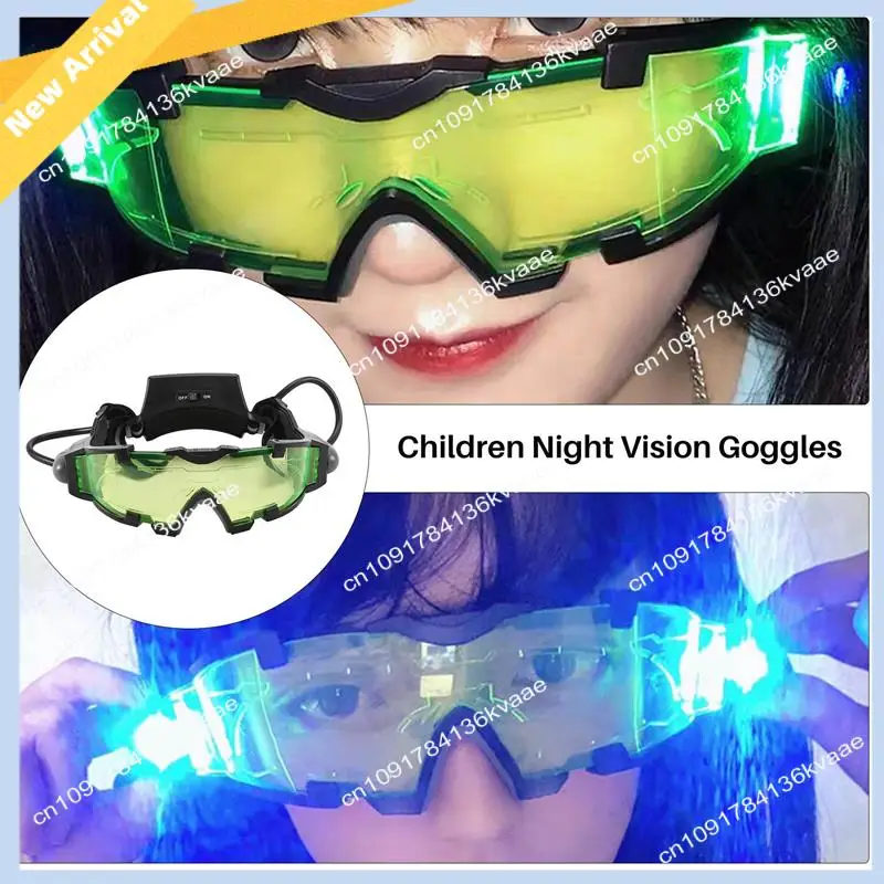 M01K Night Vision Goggles Adjustable Kids LED Night Goggles For Racing Bicycling Hunting To Protect Eyes Children Gift