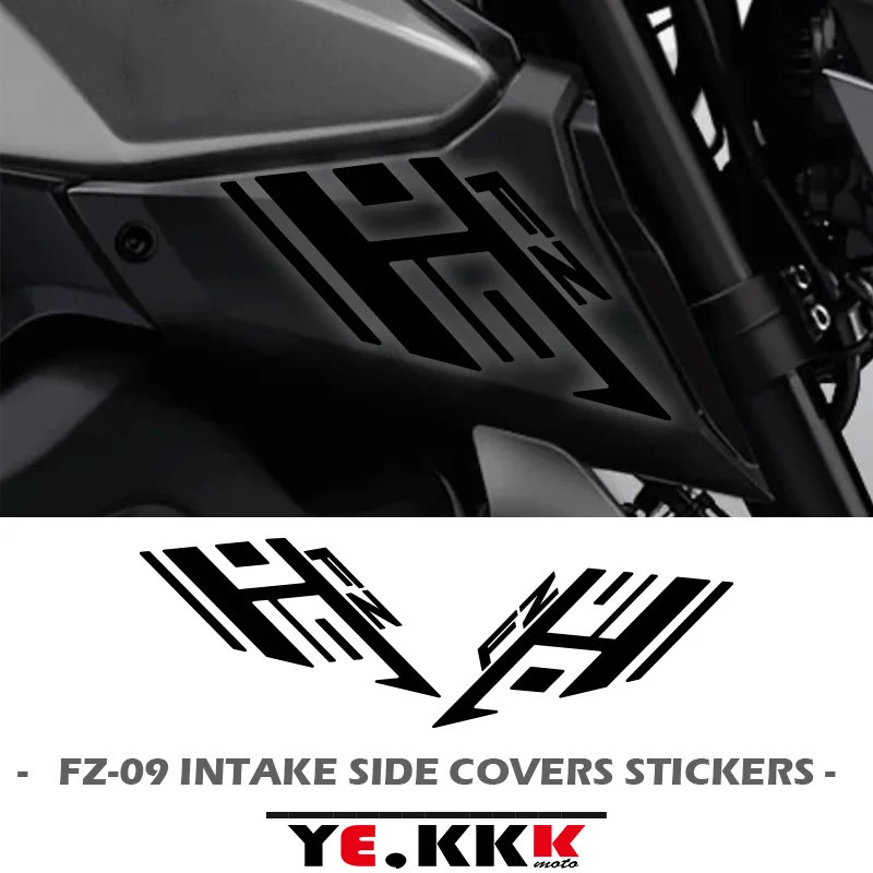 

Air Intake Side Cover Sticker Set Fairing Decals Hollow Out Custom 2014-2019 For YAMAHA FZ09 FZ-09 FZ09SP