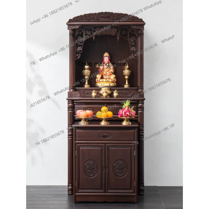 

Modern light luxury small shrine household Chinese vertical cabinet, cabinet dedicated to Bodhisattva God of Wealth