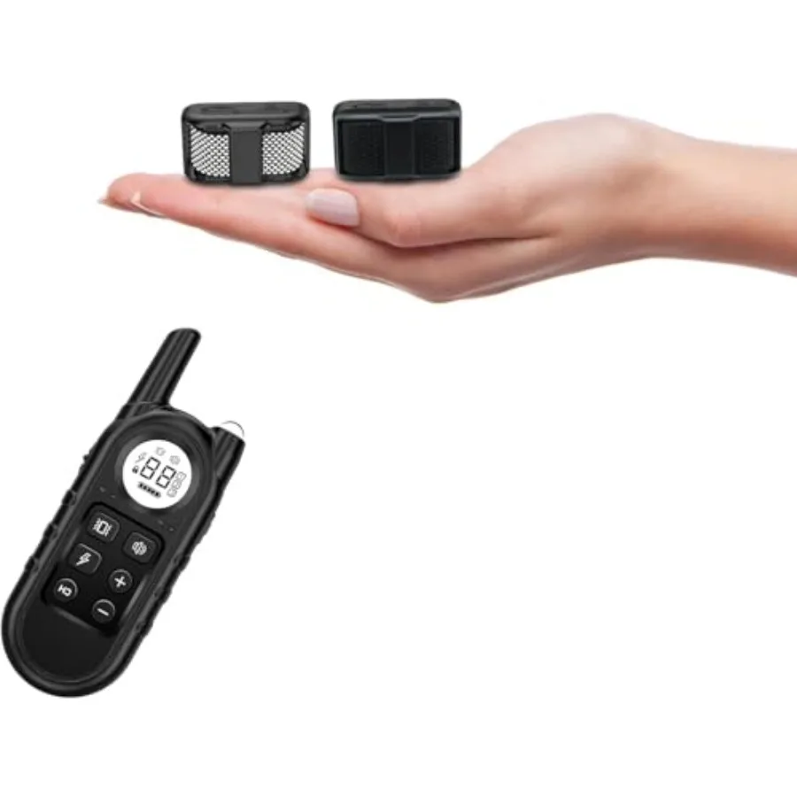 

Tiniest Dog Shock Collar for 2 Dogs Lightest Dog Training Collar with Remote for 2 Small Dogs 5-15lbs and Medium Large Dogs/Pup