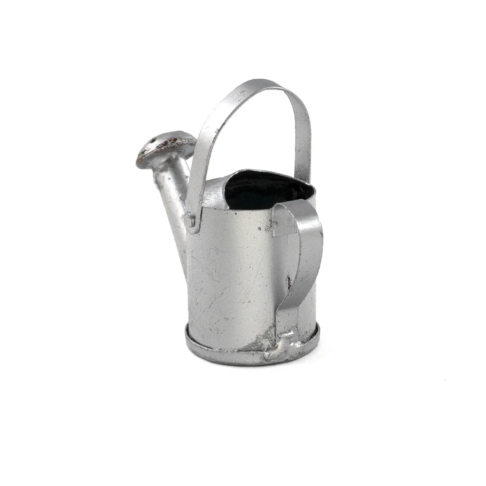 Regadera de Metal en miniatura para casa de muñecas, modelo de juguete para casa de muñecas, accesorios de decoración ob11 bjd, 1/12