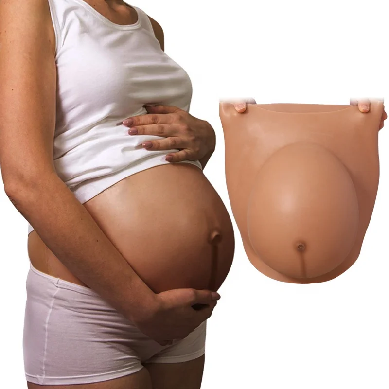 Großhandel Frauen künstliche schwangere Stöße Silikon gefälschte Bauch Modell Schwangerschaft Magen leicht für Mutter Mutterschaft Kostüm