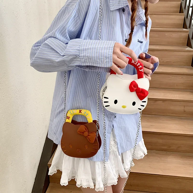 Hello Kitty Crossbody Bag, Mini Women's Handbag, Cute and Fashionable Cartoon Bag, Shoulder Bag