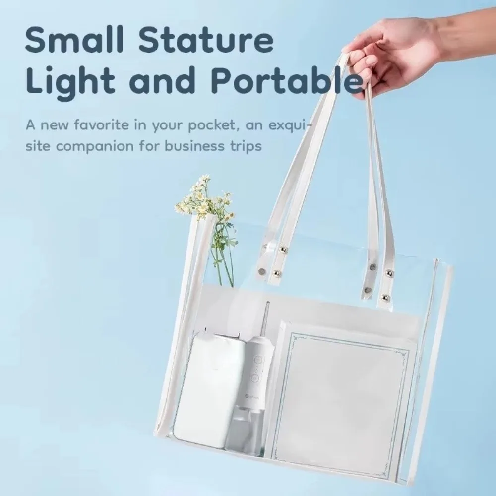 ポータブル電動口腔洗浄器コードレス充電式歯科クリーナー 4 つのノズル付きスマート電動歯洗浄器ガムケア