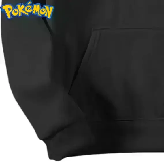 طقم بناطيل هاراجوكو بقلنسوة قطنية من Pokemon Anime Dratini Dragonair مطبوع عليه شخصية سوداء مع خلفية قمر الماء الأزرق #5