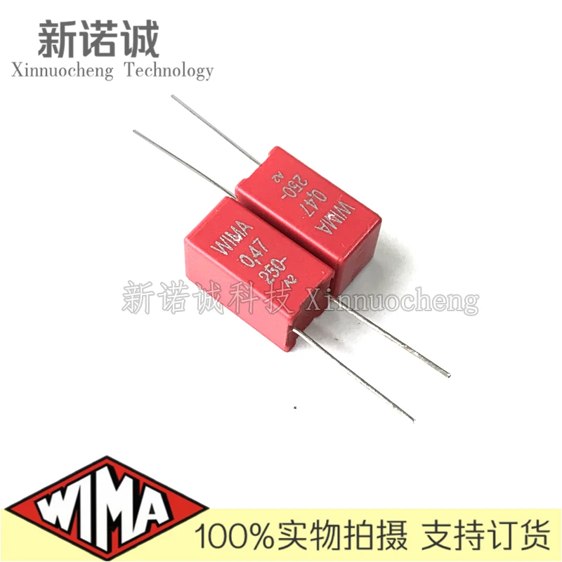 

5 шт./10 шт./50 шт./партия WIMA MKS2 250 В 0,47 мкФ u47 474 в мкФ пленочный конденсатор 470nF 250V474 расстояние между ногами 5 мм