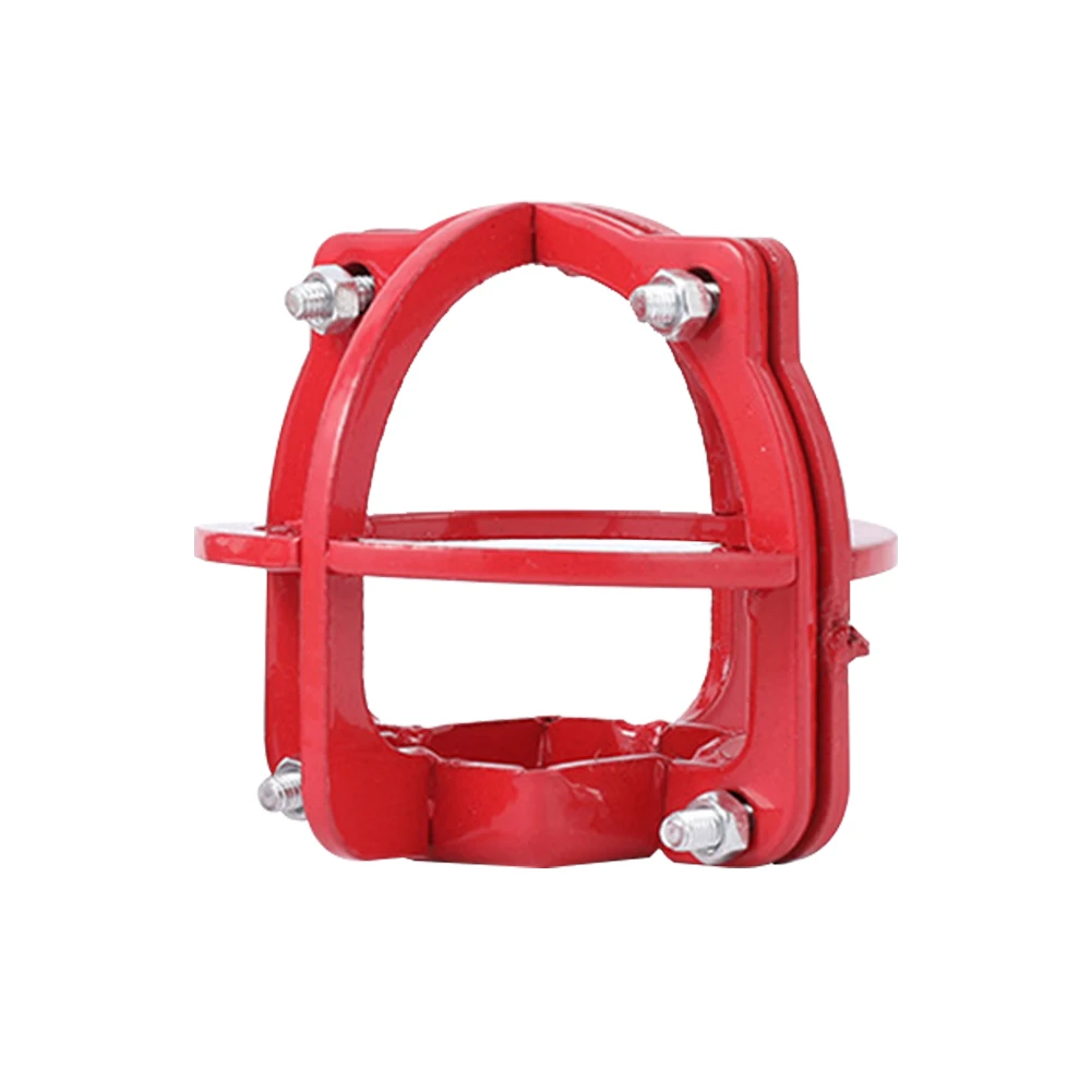 خطاف مزلاج فضي للمستودعات ، غطاء حماية من الرشاش ، مطلي بالكهرباء قوي ، مصانع المعالجة ، واقي حديد متين ، السلامة من الحرائق