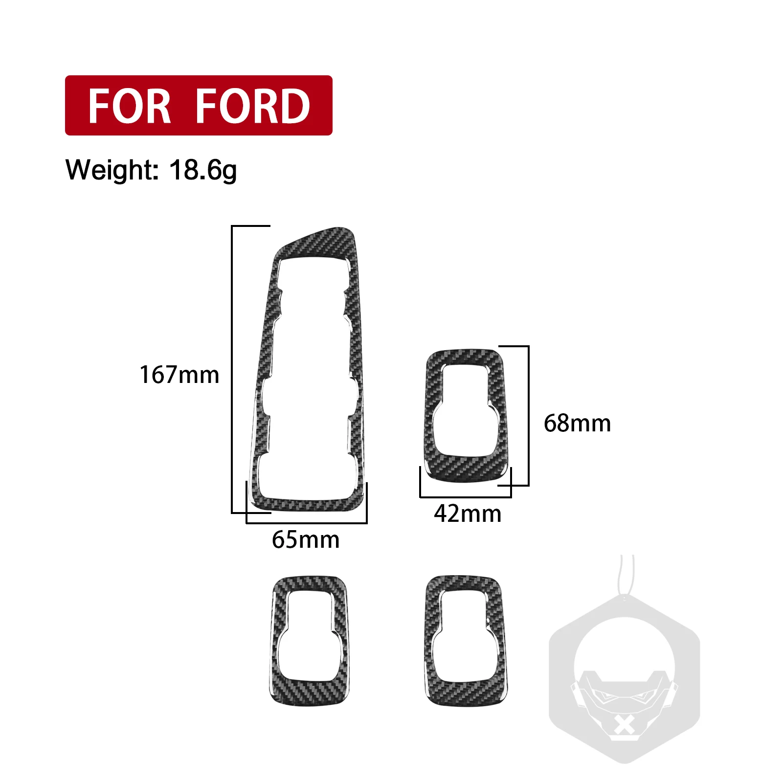 

For Ford Explorer 2011—2014 Car Accessoreis Carbon Fiber Window Control Lifting Panel Interior Cover Trim Sticker Modification