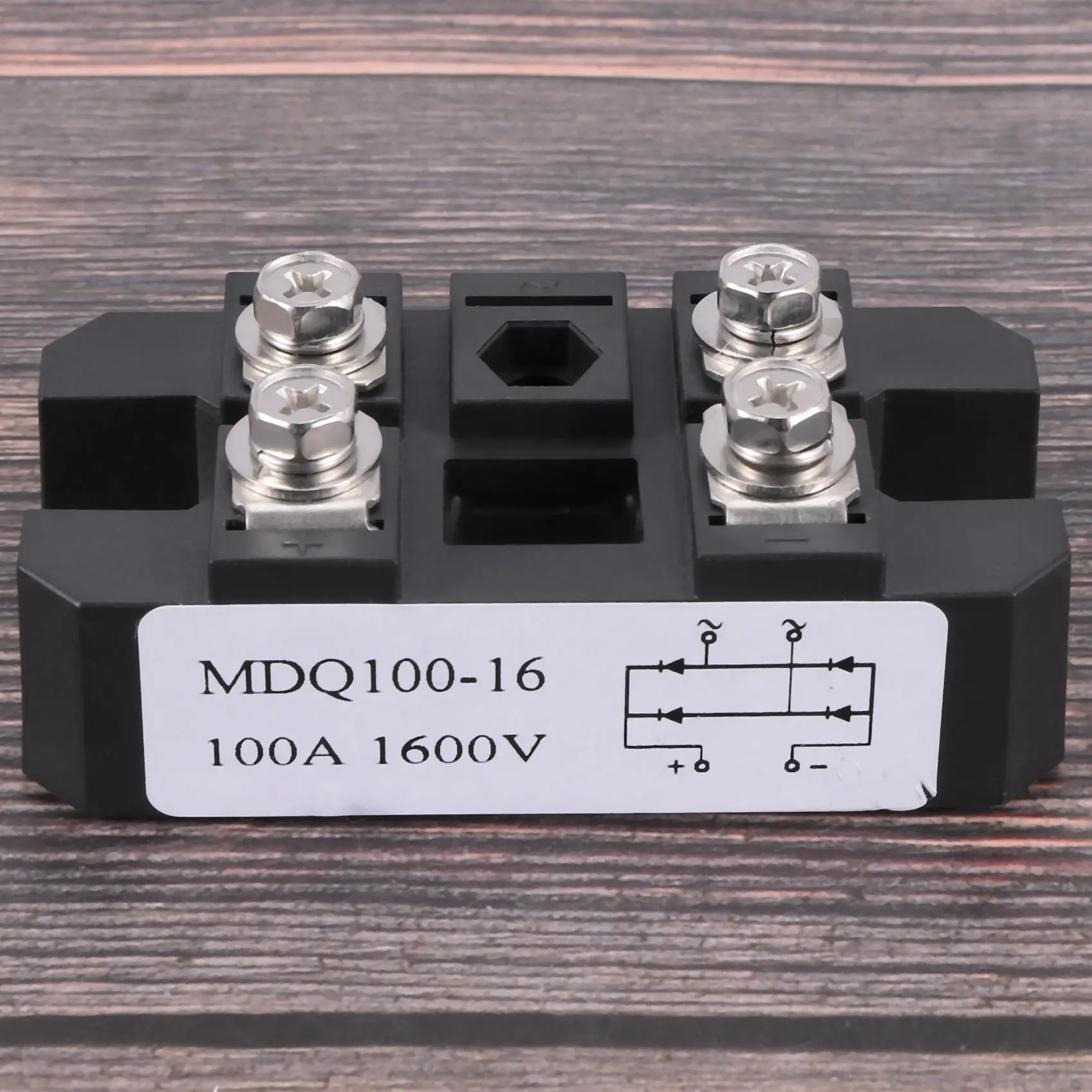 【Last-Chance!】MDQ 100A-1600V Raddrizzatore a ponte a diodi monofase nero 100A Amp ad alta potenza 1600V