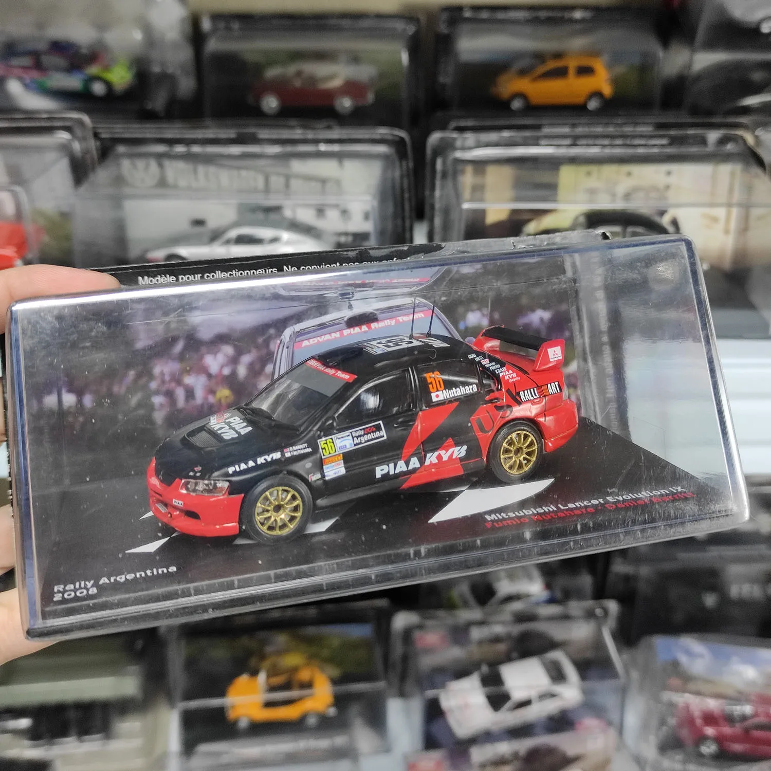 Modelo de coche de aleación Diecast IXO 1:43 escala Mitsubishi Argentina Rally 2008